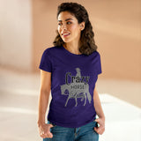 Casual Crazy Western Pleasure Horses Lady - Midweight Cotton Tee