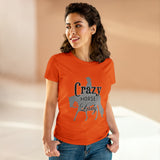 Casual Crazy Western Pleasure Horses Lady - Midweight Cotton Tee