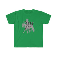 Casuals- Crazy Ranch Horse Lady- Unisex Softstyle T-Shirt