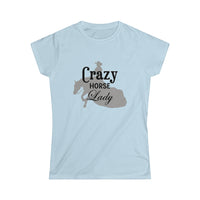 Casuals-Crazy Reiner Horse Lady Women's Softstyle Tee