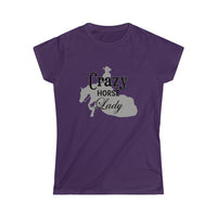 Casuals-Crazy Reiner Horse Lady Women's Softstyle Tee