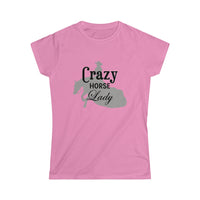 Casuals-Crazy Reiner Horse Lady Women's Softstyle Tee