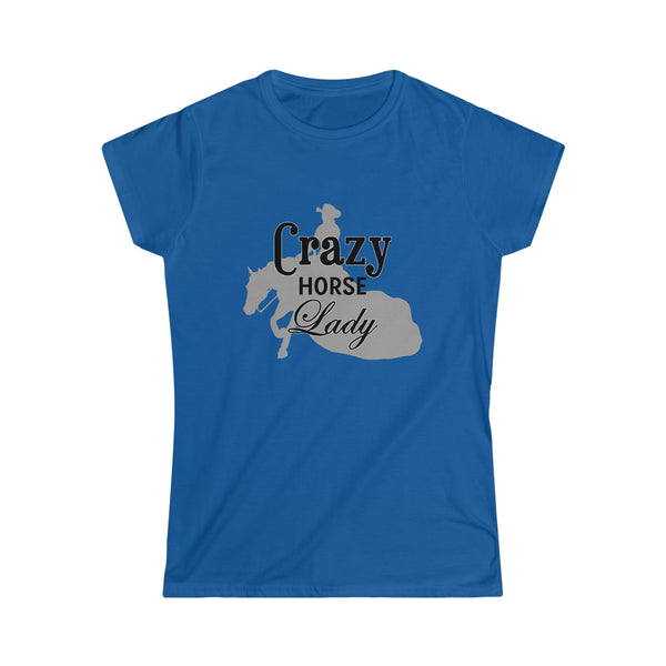 Casuals-Crazy Reiner Horse Lady Women's Softstyle Tee