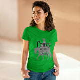 Casual Crazy Western Pleasure Horses Lady - Midweight Cotton Tee