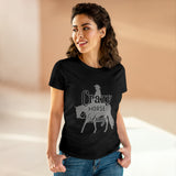 Casual Crazy Western Pleasure Horses Lady - Midweight Cotton Tee
