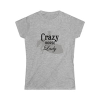Casuals-Crazy Reiner Horse Lady Women's Softstyle Tee