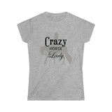 Casuals- Crazy Western Pleasure Horse Lady 2- Women's Softstyle Tee