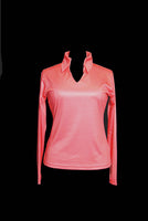 VL55570 - Coral Carbon Fiber French Collar Tunic