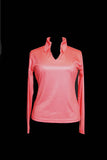 VL55570 - Coral Carbon Fiber French Collar Tunic