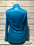 Malibu Blue CF Print Zip Up Tunic