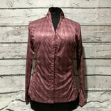 Mauve Diamond print Zip up Tunic