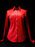 VL82732- Red Carbon Fiber Print Western Showgirl with Pockets